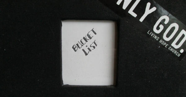 Bucket list book front